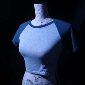 SHEIN | Crop Top Baseball Tee